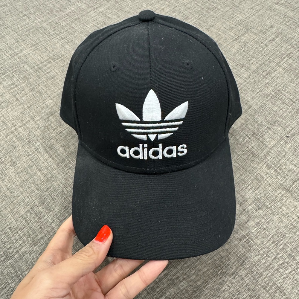 Adidas Black and White Logo Cap